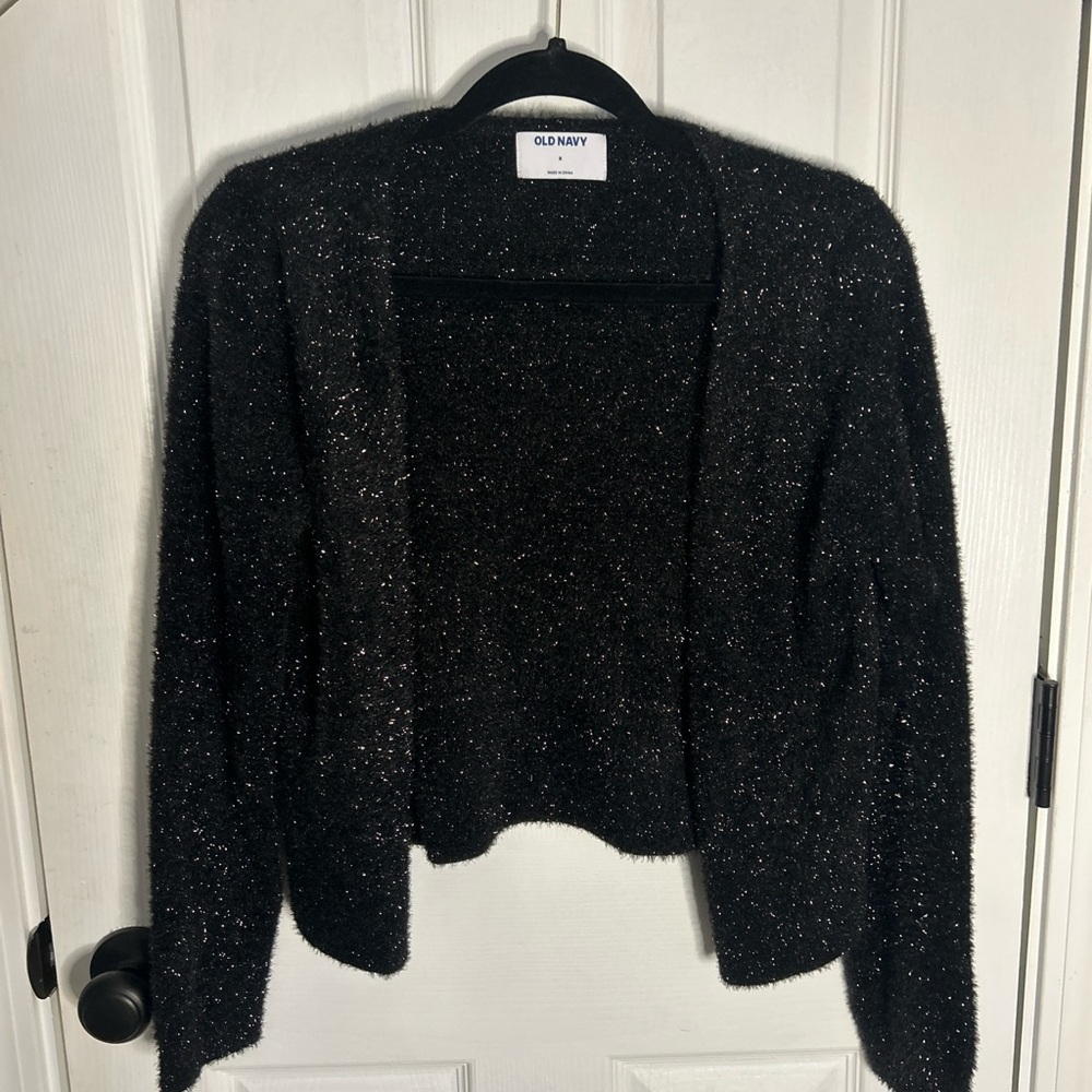 Old Navy Black Sparkle Women's Cardigan